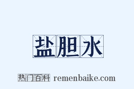 盐胆水是什么意思的图片
